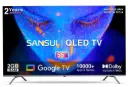 Sansui QLED TV 139 cm (55 inches) Android JSW55GSQLED Black | 4K UHD QLED Google TV |Quantum dot display |Google Assistant| Built-in Chromecas
