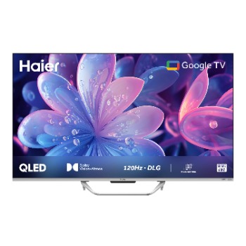 Haier QLED TV 165 cm (65 inches) Android 65S800QT-P Black | Google TV, Dolby Vision, Dobly Atmos, MEMC, Micro Dimming, Metal Bezel Less