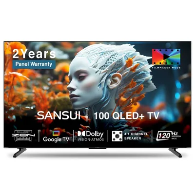 Sansui QLED TV 254 cm (100 inches) Android JSW100GSQLEDFF Black | 0