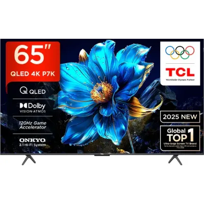 TCL QLED TV 163 cm (65 inches) Android 65P7K Black | QLED, HVA Pannel , Dolby Audio , 2.0 CH