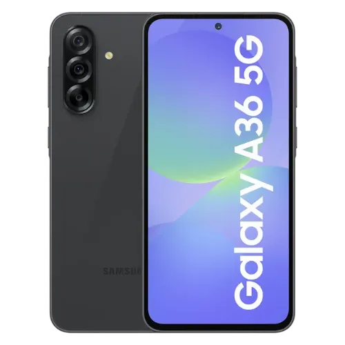 Samsung Android Smartphone A36 5G (8GB RAM, 256GB Storage/ROM) A366EJ Awesome Black