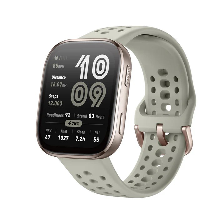 Amazfit Smart Watch 1.95 Amoled Display BIP 6 Stone | Bip 6 is a fashionable, iconic design, 1.95" Amoled display