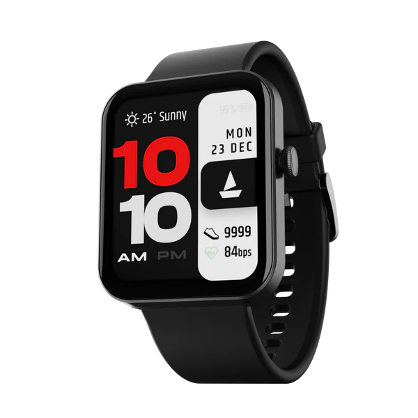 Boat Smart Watch 1.83 HD Display Wave Leap Call Ative Black | Premium Bluetooth Calling Smartwatch with 1.83" (4.64 cm) HD Display