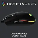 Logitech Mouse USB G G203 Wired Gaming Mouse Black
