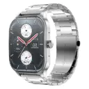 Amazfit Smart Watch 49.7 MM(1.96 Inches) POP-3S Metallic Silver | Pop 3S comes with Ultra-large 1.96 " HD AMOLED Display with 12 Days of battery b