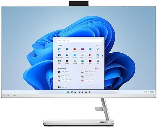 Lenovo AIO Desktop i3-1215U,8GB,512GB SSD,27 FHD, Win11,Office 2021 5.0MP Camera,Wireless Keyboard & Mouse IdeaCentre AIO 3 F0GJ00C2IN White