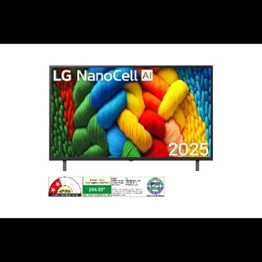 LG 4K Ultra HD TV 139 cm (55 inches) NanoCell 55NANO83A6A Black | α7 AI Processor 4K Gen8,,AI Upscaling,Dynamic Tone Mapping PRO
