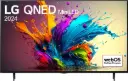 LG 4K Ultra HD TV 164 cm (65 inches) QNED 65QNED90T6A Black | "OLED display,Alpha 8 AI 4K PROCESSOR, Quick Card, LG ThinQ™ WebOS24, Magic Remo