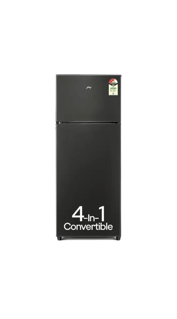 Godrej Double Door Refrigerator 272 Litres 2 Star Inverter RT EONCRYSTAL 310B RI OB Onyx Black | Movable Ice Box Cool Balance Technology Upto 30 days farm freshness Adjustable