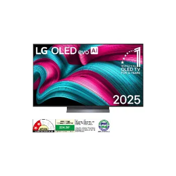 LG OLED TV 195 cm (77 inches) OLED77C56LA Black | α9 AI Processor 4K Gen8,AI Picture Pro,AI Upscaling,Dynamic Tone Mapping PRO,HDR