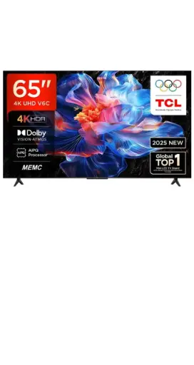 TCL 4K Ultra HD TV 163 cm (65 inches) Android 65P635 Pro Black | 4k UHD TV Dolby Audio Sound Quality Google TV Industry Frame less Metallic Slim