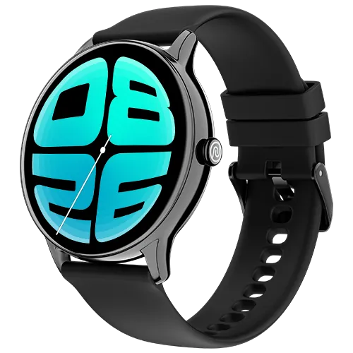 Noise Smart Watch 35 mm (1.39 Inches) Twist Go Jet Black | Basic health monitoring Heart rate, SpO2, sleep monitoring Multi-sport modes Sm