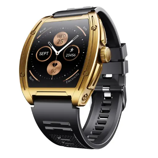 Boat Smart Watch Enigma Ascend Midnight Gold | Smartwatch with 1.75" HD Display, Functional Crown, Luxurious Metal Body