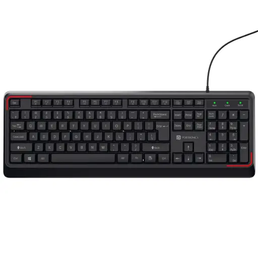 Portronics Keyboard Wired Gaming KI PAD POR 1778 Black
