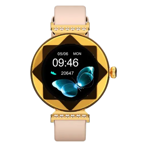 Fire Boltt Smart Watch 27.6 MM(1.09 Inches) Emerald BSW066 Rose Gold | 100+ Sports Mode Tracking, In Built Mic & Speaker,IP68 Rating, Accelerometer, Ac