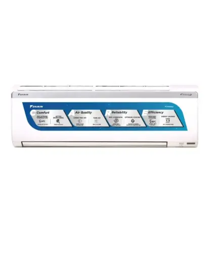 Daikin Wall Mounted Split AC 5280 W (18004) 5 Star Inverter FTKM50UV16VA | (Approx 1.5 Ton), Auto cooling, Triple Display, Best in class efficiency