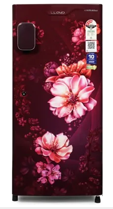 Lloyd Single Door Refrigerator 188 Litres 3 Star GLDC203SCWT4LC Cherry Blossom Wine