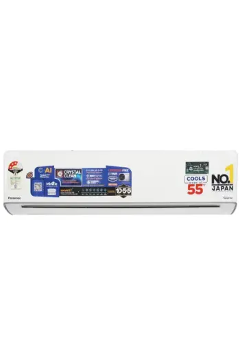 Panasonic Wall Mounted Split AC 5100 W (17391) 3 Star Inverter Wifi CS-AU18AKYF | (Approx 1.5 Ton); PM0.1 + Ag Clean Plus Filter; converti7; True AI ,4-Way Swing