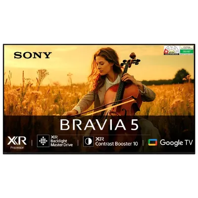 Sony 4K Ultra HD TV 139 cm (55 inches) Mini LED Bravia 5 K-55XR55A Black | Resolution: 4K Ultra HD (3840 x 2160) | Refresh Rate: 120 Hertz | BRAVIA 5 Mini