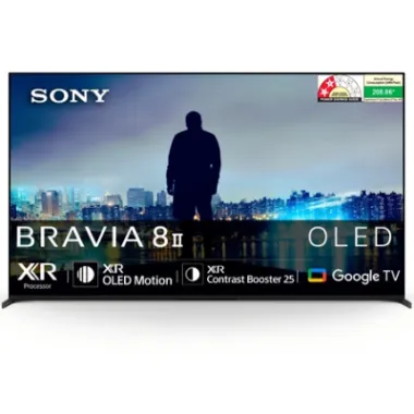 Sony OLED TV 139 cm (55 inches) Bravia 8 II K-55XR80M2 Black | Connectivity: 4 HDMI ports to connect set top box, Blu Ray players, gaming conso